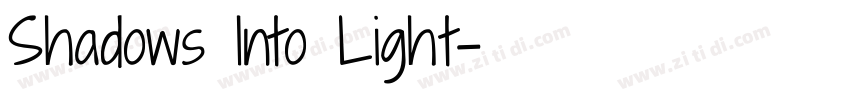Shadows Into Light字体转换